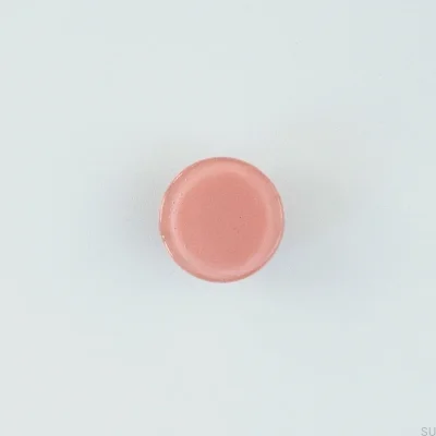 Möbel rund glasknopp rosa