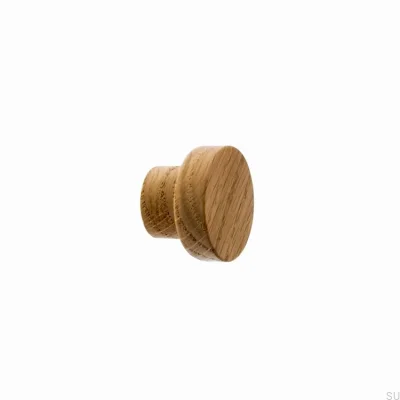 Möbelknopp Basic Trä Ek 25 - 55 Färglös Halvmatt
