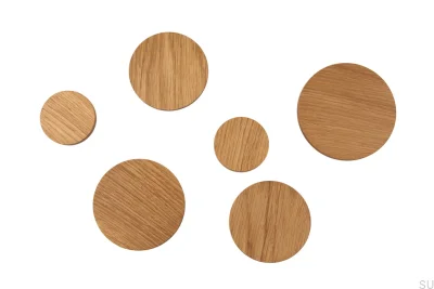 Basic Wooden Oak Wall Hanger - Färglös halvmatt olja