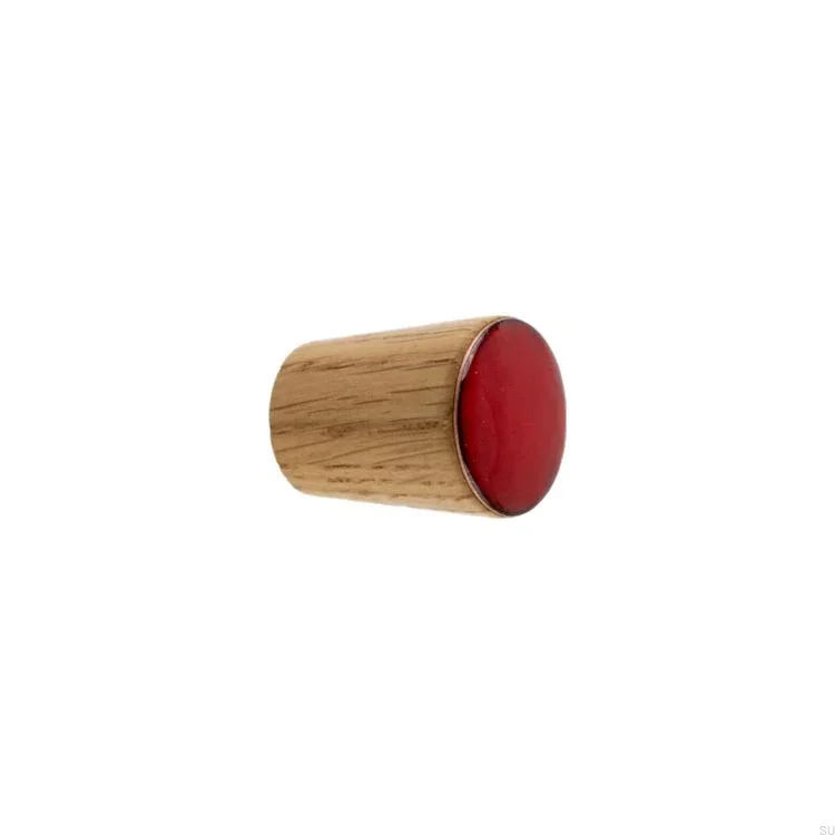 Galki do mebli SIMPLE CONE emaliowane 2 cm -   czerwony.webp