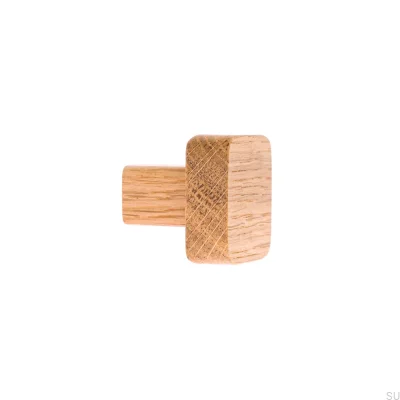 Möbelknopp Just One Square Wooden - Olja Färglös Halvmatt