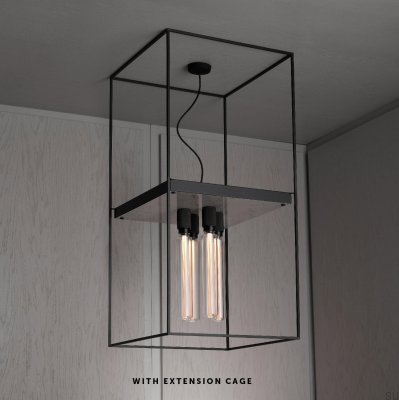 Caged Cross 4.0 Taklampa Stål Vit Marmor