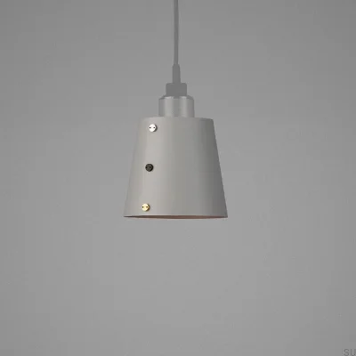 Skärm Liten stålgrå taklampa