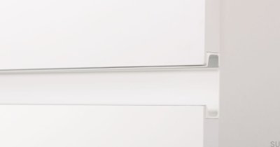 Kantmöbelhandtag Jey2 697 Aluminium Vit Matt