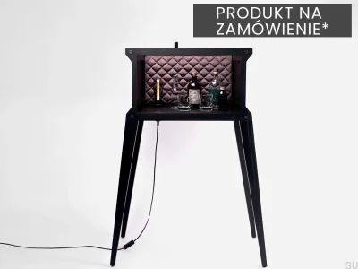 Popstar Black Oak träbar UK-kontakt