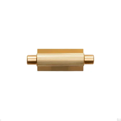 Möbelknopp med T-Bar Arpa Plate, Aluminium, Guld, Borstad