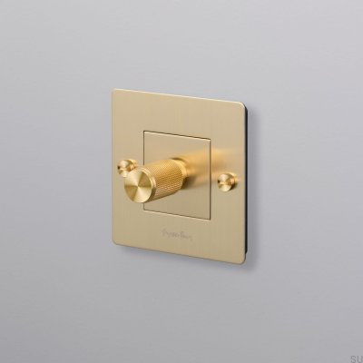LED Cross 1G 250W Momentan Dimmer Mässing Europeisk Standard