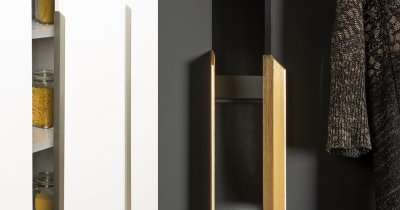 Vann 350 kant möbelhandtag Borstat guld