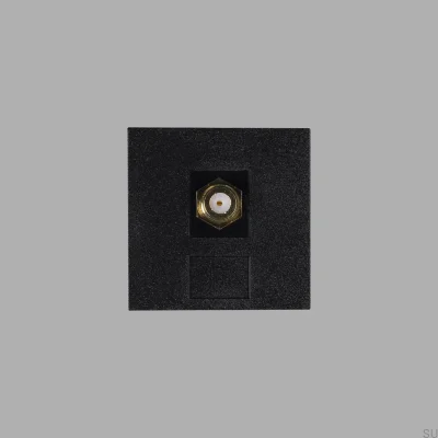 TV/SAT-modul Typ F Hona 45 mm Svart Europeisk Standard