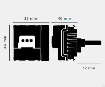 Dimmer LED 250W Multipunkt Retraktiv Svart Europeisk Standard Dimmermodul