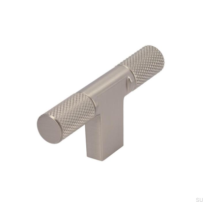 Möbelknopp T-Bar 2509 Borstad Nickel