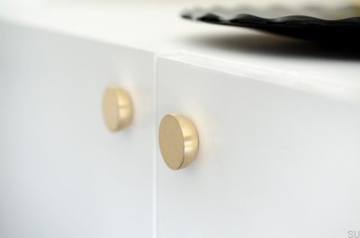 Kokeshi 3012 Möbelknopp Borstad mässing omålad