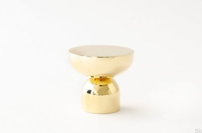 Kokeshi 3032 möbelknopp, polerad mässing, olackerad