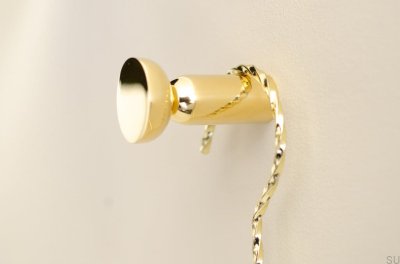 Kokeshi 3052 vägghängare, polerad mässing, omålad