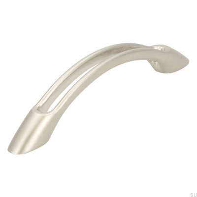 Avlångt möbelhandtag 1026 Borstad Nickel