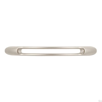 Avlångt möbelhandtag 1026 Borstad Nickel