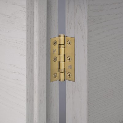 Gångjärn för dörr 76 x 51 x 2 mm stål guld (set om 2)