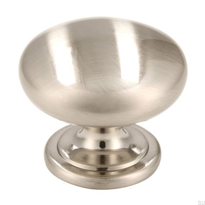 Möbelknopp 1533 Silver Borstad