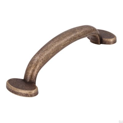 Avlångt möbelhandtag 1534 96 Antik brons