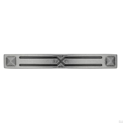 Avlångt möbelhandtag 1536 96 Antik Silver