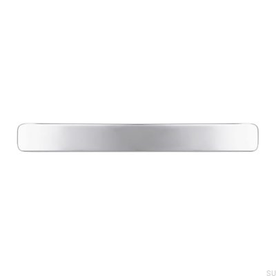 Avlångt möbelhandtag 1666 128 Polerad krom