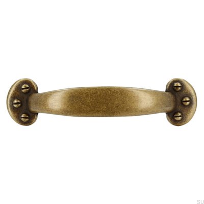 Avlångt möbelhandtag 1681 96 Antik brons