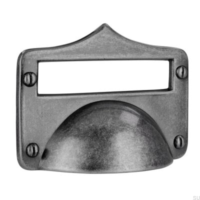 Avlångt möbelhandtag 1682 Antik Silver