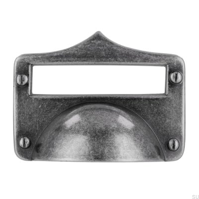 Avlångt möbelhandtag 1682 Antik Silver