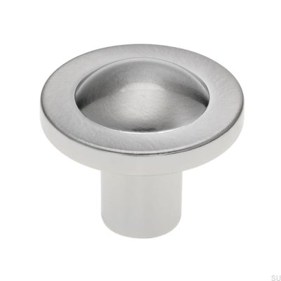 Möbelknopp 1746 35 Silver Borstad