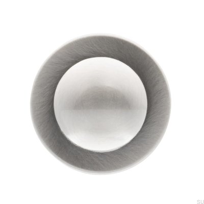 Möbelknopp 1746 35 Silver Borstad