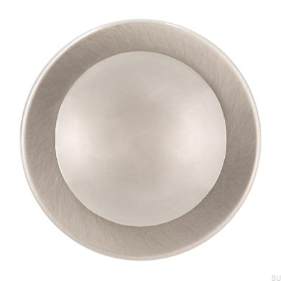 Möbelknopp 1746 40 Silver Borstad