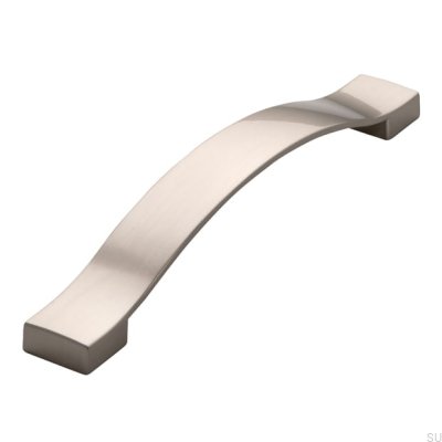 Avlångt möbelhandtag 1750 160 Silver Borstad