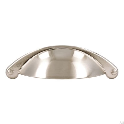 Skalmöbelhandtag 1761 64 Borstat silver