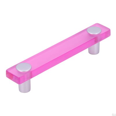 Avlångt möbelhandtag SM8119I 96 Plast Rosa