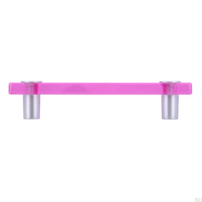 Avlångt möbelhandtag SM8119I 96 Plast Rosa