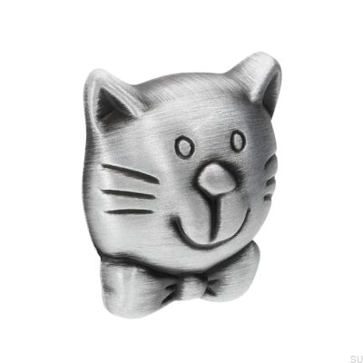 Möbelknopp Cat 1886 Antik Silver