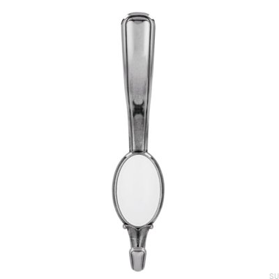 Väggkappa 1980 Antik Silver med Vit