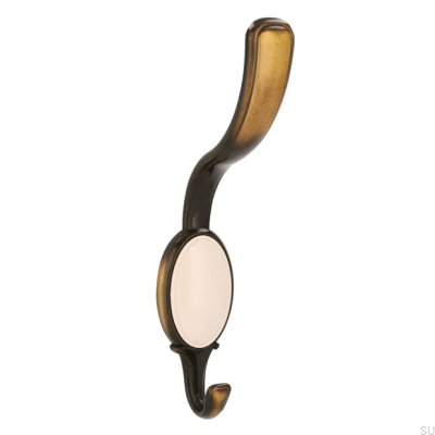 Väggkappa 1980 Antik brons med beige