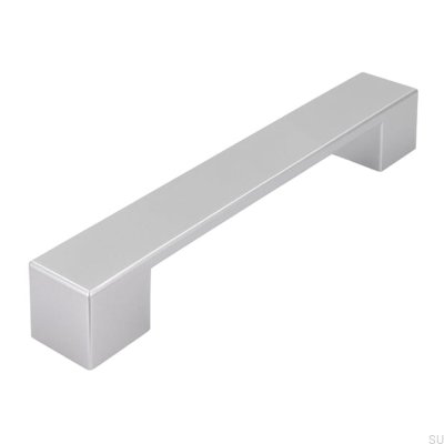 Avlångt möbelhandtag SM8004 128 Plast Silver