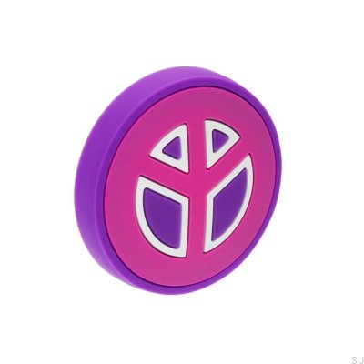 Möbelknopp H235 Gummi Rosa