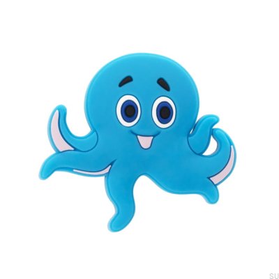 Möbelknopp H234 Octopus Rubber Blue