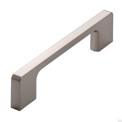 Avlångt möbelhandtag 2027 128 Borstat silver