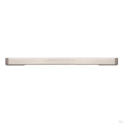 Avlångt möbelhandtag 2027 128 Borstat silver