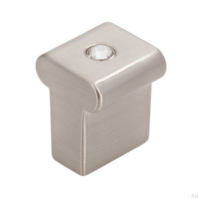 Möbelknopp 2036 Silver Borstad