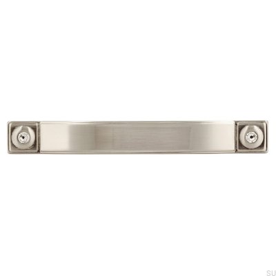 Avlångt möbelhandtag 2038 96 Silver Borstad