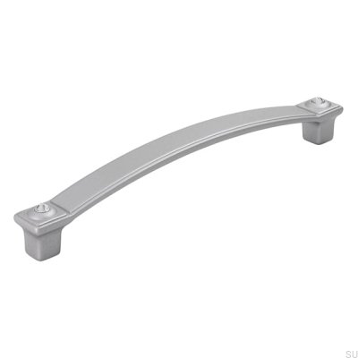 Avlångt möbelhandtag 2038 128 Aluminium Borstad