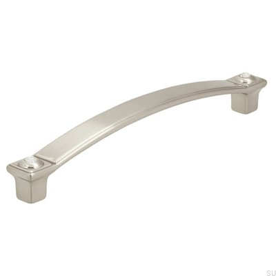 Avlångt möbelhandtag 2038 128 Borstat silver