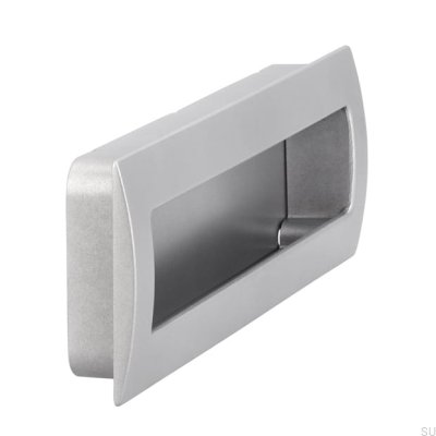 Infällt möbelhandtag 2042 160 Aluminium Borstad