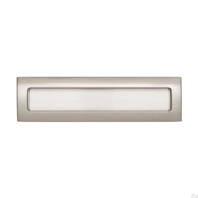 Infällt möbelhandtag 2042 160 Silver Borstad
