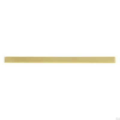 Avlångt möbelhandtag 2108 128 Guldpolerat